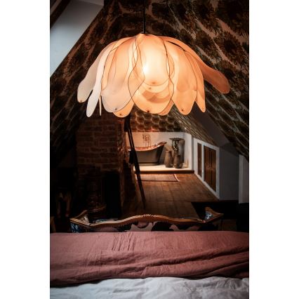 ByRydens - Lustra ar auklu LOU LOU 1xE27/5W/230V bēša d. 80 cm