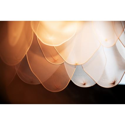 ByRydens - Lustra ar auklu LOU LOU 1xE27/5W/230V bēša d. 80 cm