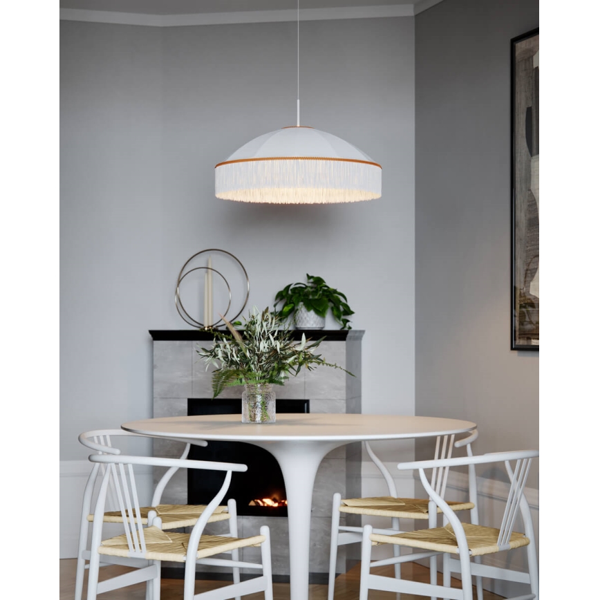 ByRydens - Karājamā lampa ar vadu FRANCIS 1xE27/5W/230V krēmkrāsas