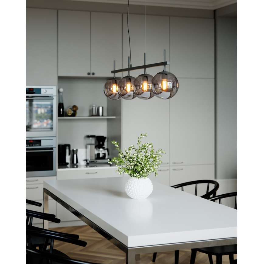 ByRydens - Pakaramā lustra uz troses BOYLE 4xE27/8W/230V