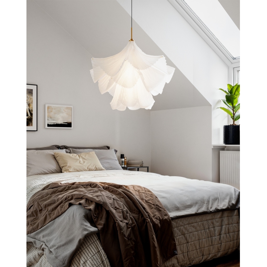 ByRydens - Piekaramā lampa ar vadu JULIETTE 1xE27/8W/230V, balta
