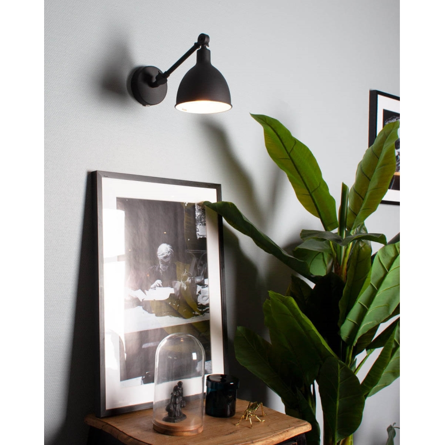 ByRydens - Sienas lampa BAZĀRS MINI 1xE27/5W/230V melna
