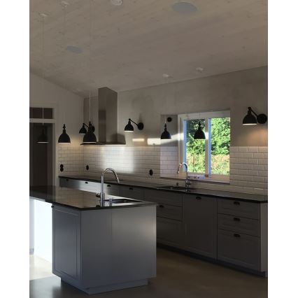 ByRydens - Sienas lampa BAZĀRS MINI 1xE27/5W/230V melna