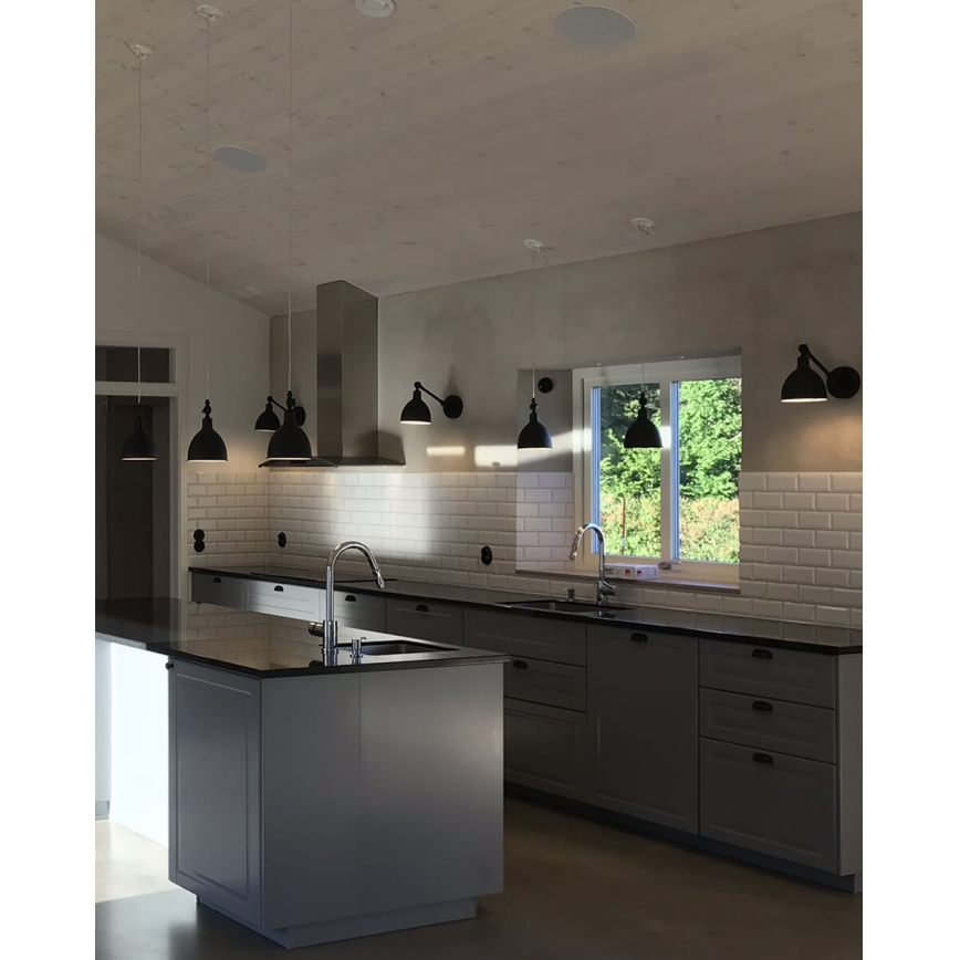 ByRydens - Sienas lampa BAZĀRS MINI 1xE27/5W/230V melna
