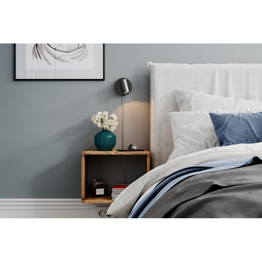 ByRydens - Aptumšojams sienas starmetis CORRECT 1xGU10/7W/230V melna