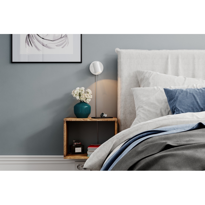 ByRydens - Aptumšojams sienas starmetis CORRECT 1xGU10/7W/230V balta