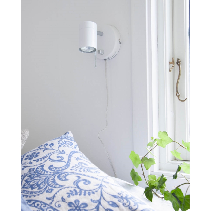 ByRydens - Aptumšojams sienas starmetis CORRECT 1xGU10/7W/230V balta