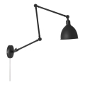 ByRydens - Aptumšojama sienas lampa BAZĀRS 1xE27/5W/230V melna