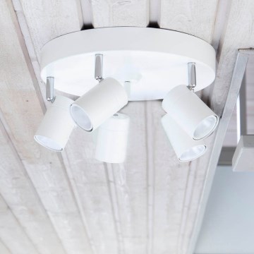 ByRydens - CORRECT virziena gaismeklis 5xGU10/7W/230V balts Ø 30 cm