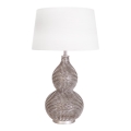 ByRydens - Galda lampa LOFTY 1xE27/5W/230V balta/sudraba