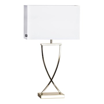 ByRydens - Galda lampa OMEGA 1xE27/5W/230V balta/misiņš