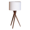 ByRydens - Galda lampa VEGA 1xE27/8W/230V balta/valrieksts