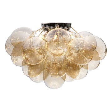 ByRydens - griestu gaismeklis GROSS 6xG9/8W/230V dūmaina/brūna, diametrs 70 cm