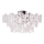 ByRydens - Griestu lampa MONARQUE 3xE27/5W/230V caurspīdīga d. 51 cm