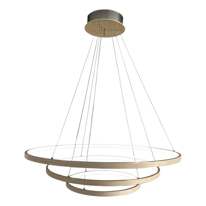 ByRydens - LED Lustra ar auklu TRIONE LED/45W/230V brūna d. 80 cm