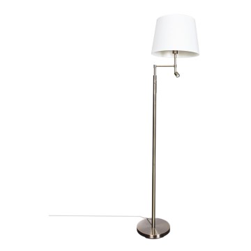 ByRydens - LED stāvlampa ORLANDO 1xE27/5W/230V + LED/3W balta/bronza diametrs 36 cm