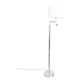 ByRydens - LED stāvlampa ORLANDO 1xE27/5W/230V + LED/3W balta/spīdīgi hromēta, diametrs 36 cm