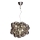 ByRydens - Lustra ar auklu GROSS 8xG9/4W/230V dūmakains/melna d. 50 cm