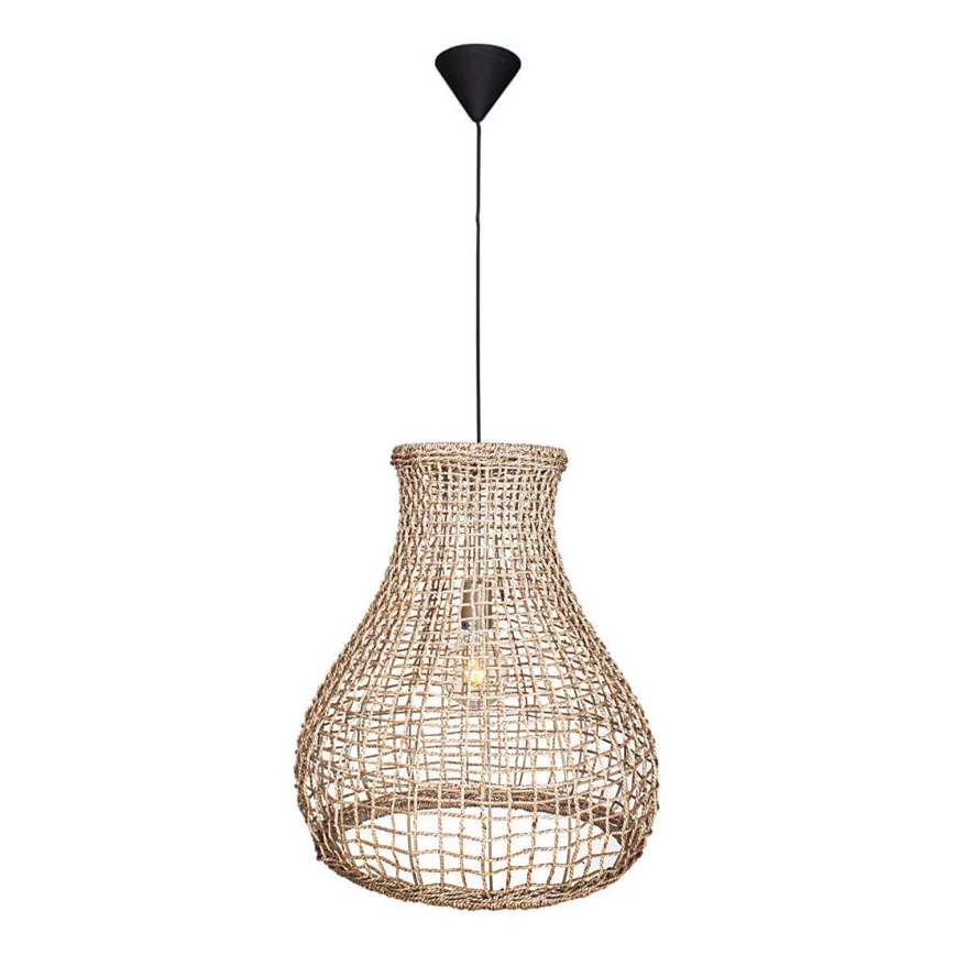 ByRydens - Lustra ar auklu SEAGRASS 1xE27/8W/230V bēša d. 49 cm