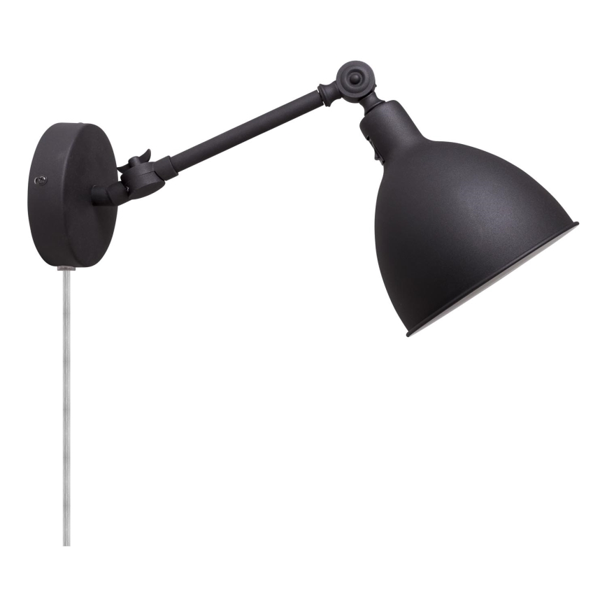 ByRydens - Sienas lampa BAZĀRS MINI 1xE27/5W/230V melna