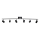 ByRydens - Starmetis CORRECT 6xGU10/7W/230V melna d. 30 cm