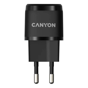 Canyon - Ātrās uzlādes adapteris Power Delivery 20W melna