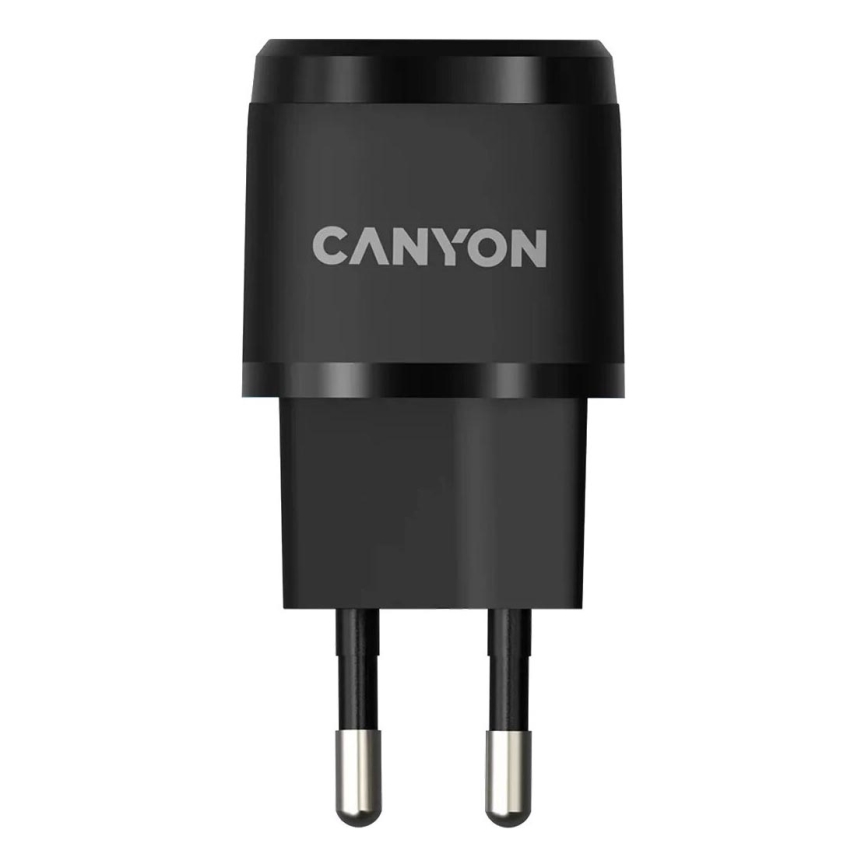 Canyon - Ātrās uzlādes adapteris Power Delivery 20W melna