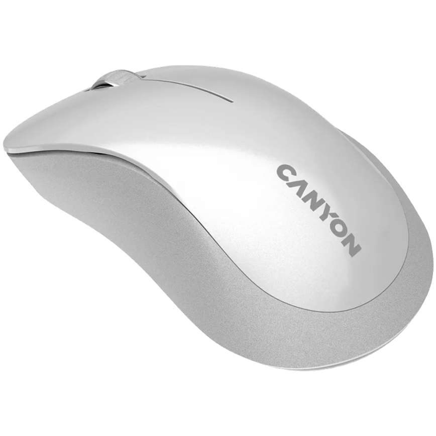 Canyon - Bezvadu optiskā pele ar sensoru Pixart MW 1200 DPI 2xAAA balta