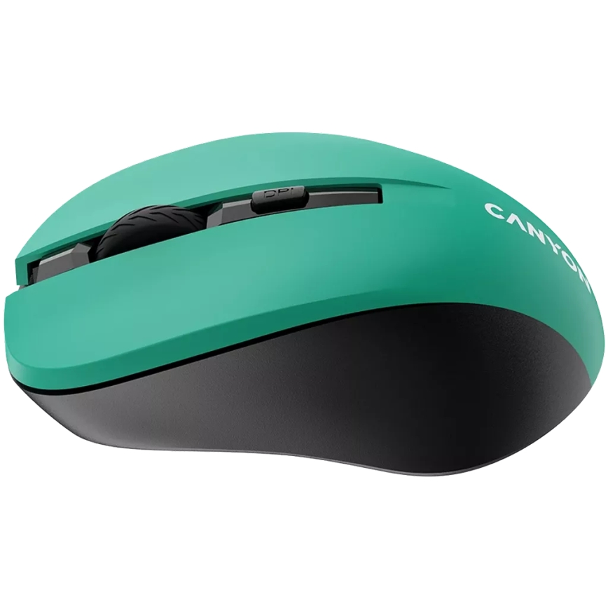 Canyon - Bezvadu pele 800/1000/1200 DPI 2xAAA zaļa