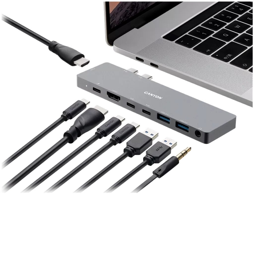 Canyon - MacBook Power Delivery dokstacija 8in1
