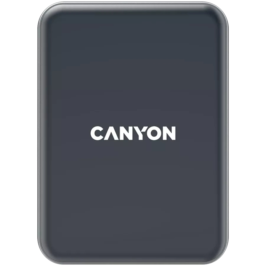 Canyon - Magnētiskais telefona turētājs automašīnai ar bezvadu uzlādes funkciju Qi 5V leņķa melna