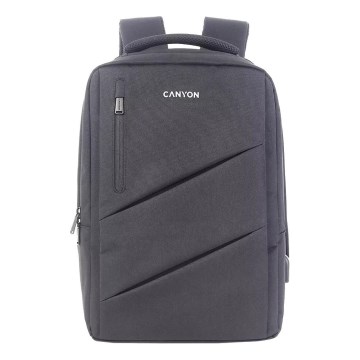 Canyon - Portatīvā datora mugursoma 15,6" pelēka