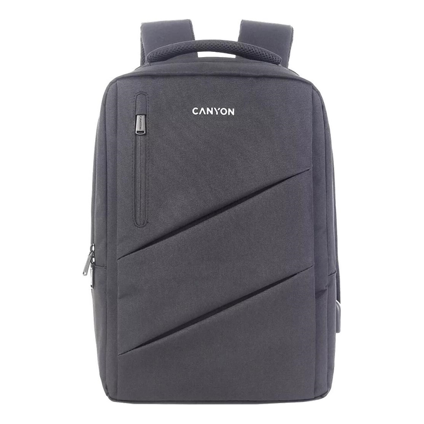 Canyon - Portatīvā datora mugursoma 15,6" pelēka