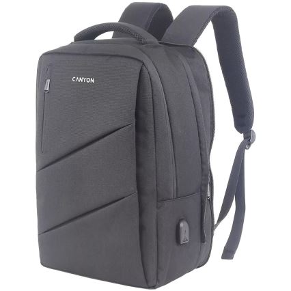 Canyon - Portatīvā datora mugursoma 15,6" pelēka
