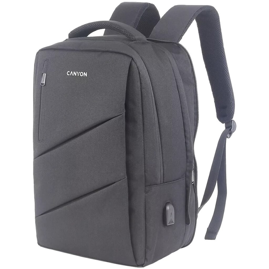 Canyon - Portatīvā datora mugursoma 15,6" pelēka