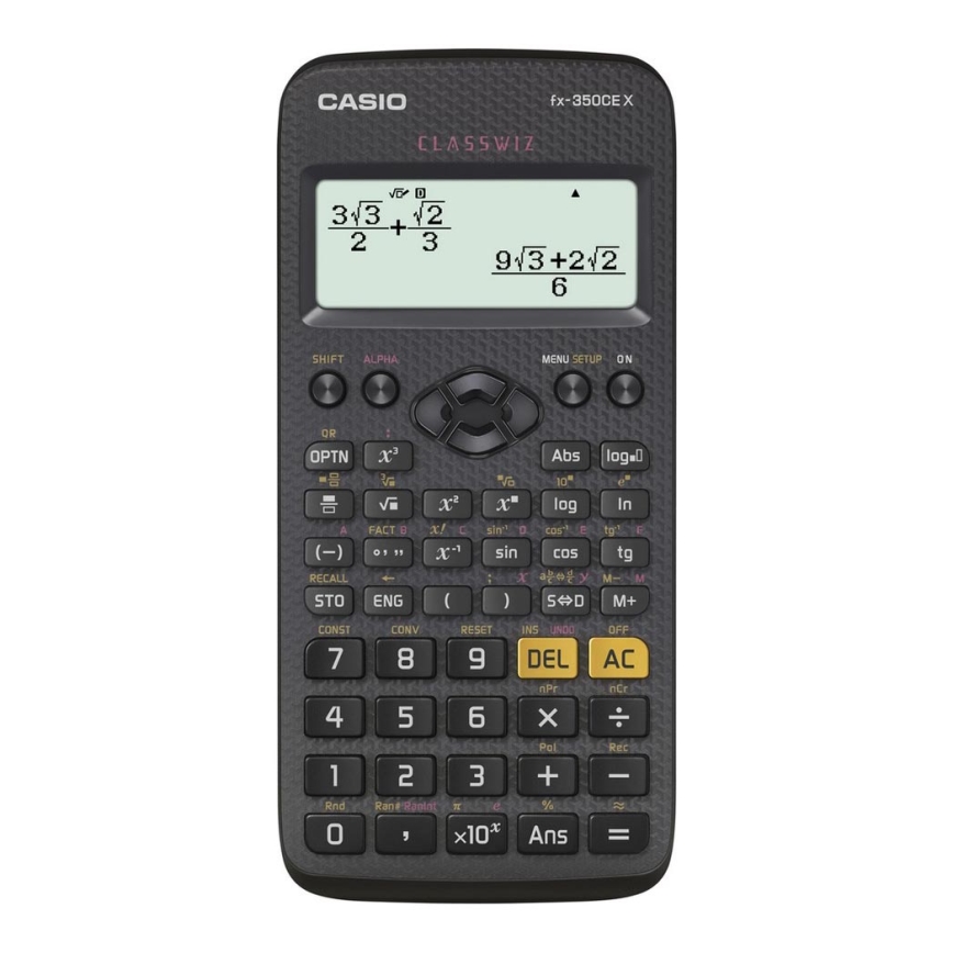 Casio - Zinātniskais kalkulators 1xAAA melns