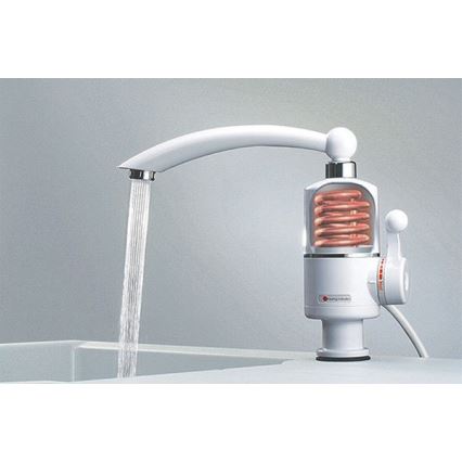 Caurplūdes ūdens sildītājs 3000W/230V balta