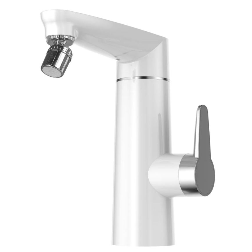 Caurplūdes ūdens sildītājs ar LED ekrānu 3000W/230V IPX4 balta