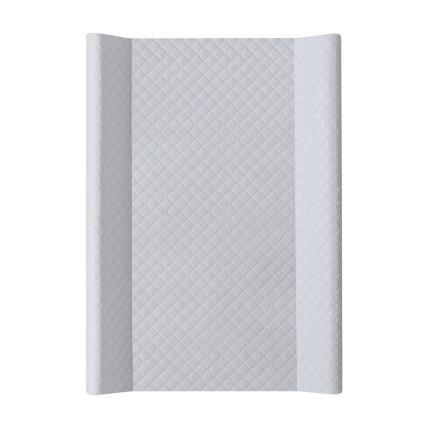 CebaBaby - Pārtinamā virsma ar fiksētu divpusēju malu COMFORT 50x70 cm pelēka
