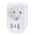 Ceļojumu adapteris ASV 230V 2x USB-A + 1x USB-C