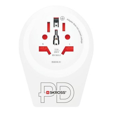 Ceļojumu adapteris Europe USB C20PD — USB‑C 20W, E/F tips, paredzēts ārzemniekiem Čehijā