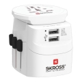 Ceļojumu adapteris PRO Light USB 2A - pasaules saderīgs, UK+USA+AUS/CN 2x USB-A 12W