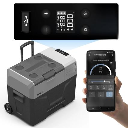 Ceļojumu ledusskapis ar LCD ekrānu 40 l 230V/12V/24V melna