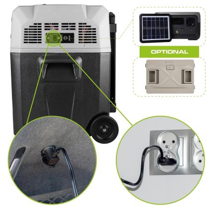 Ceļojumu ledusskapis ar LCD ekrānu 40 l 230V/12V/24V melna