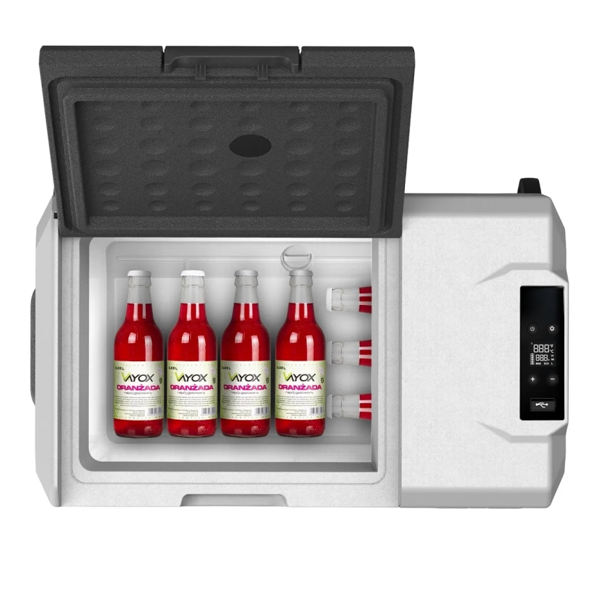 Ceļojumu ledusskapis ar LCD ekrānu 40 l 230V/12V/24V melna