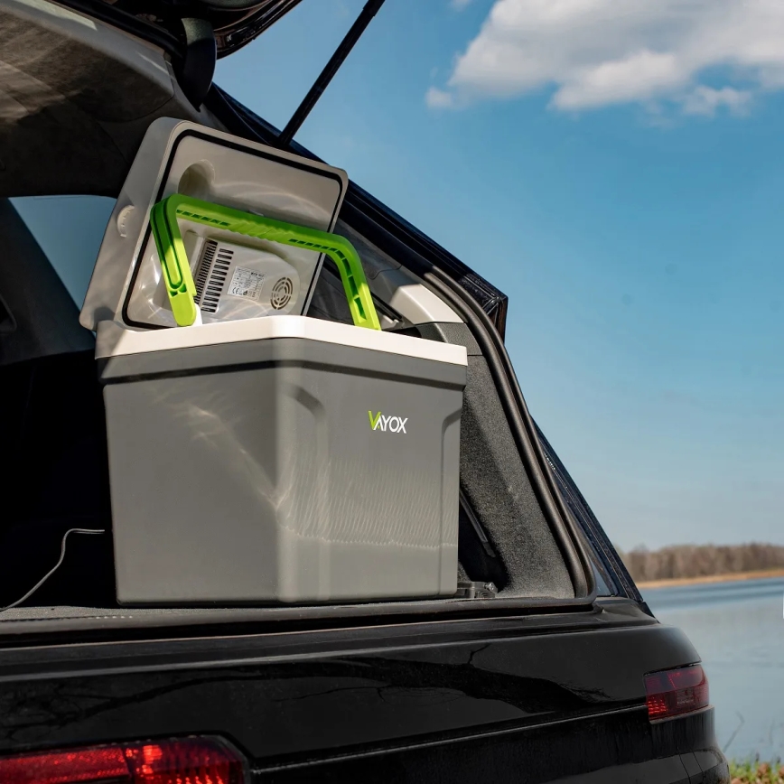 Ceļojumu ledusskapis ar sildīšanas funkciju 27 l 230V/12V/24V pelēka