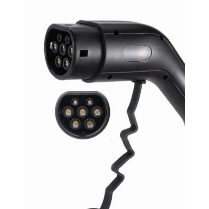 Ceļojumu uzlādes stacija elektromobiļiem EV/PHEV AC Type 2 16A/400V 22kW IP55 5m + adapteris 230V 3,7kW + apvalks