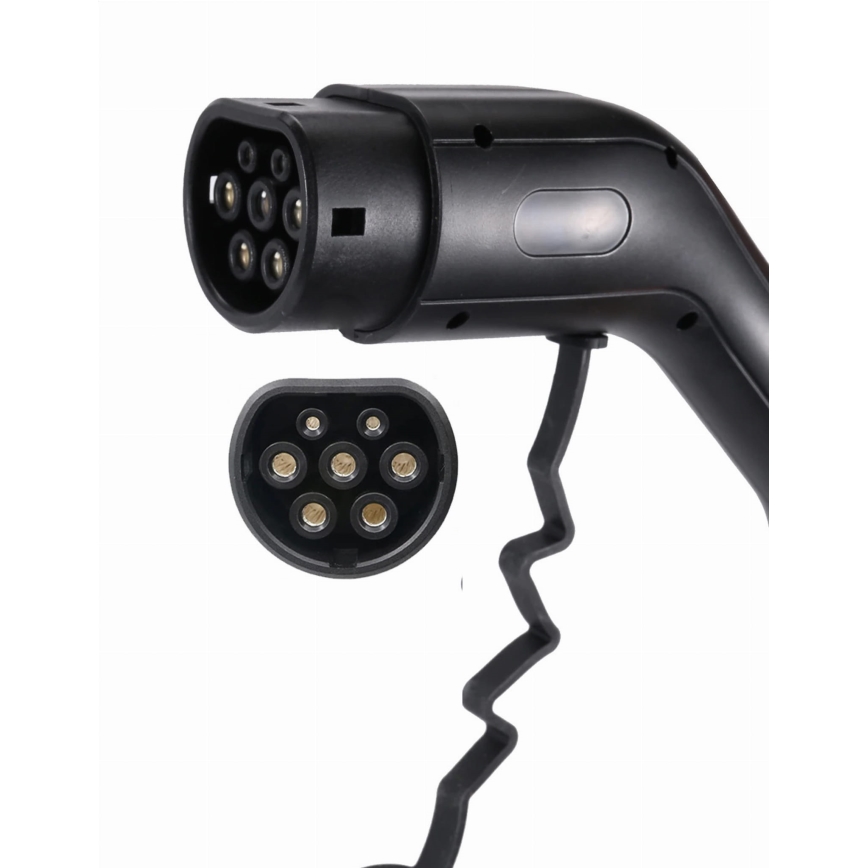 Ceļojumu uzlādes stacija elektromobiļiem EV/PHEV AC Type 2 16A/400V 22kW IP55 5m + adapteris 230V 3,7kW + apvalks