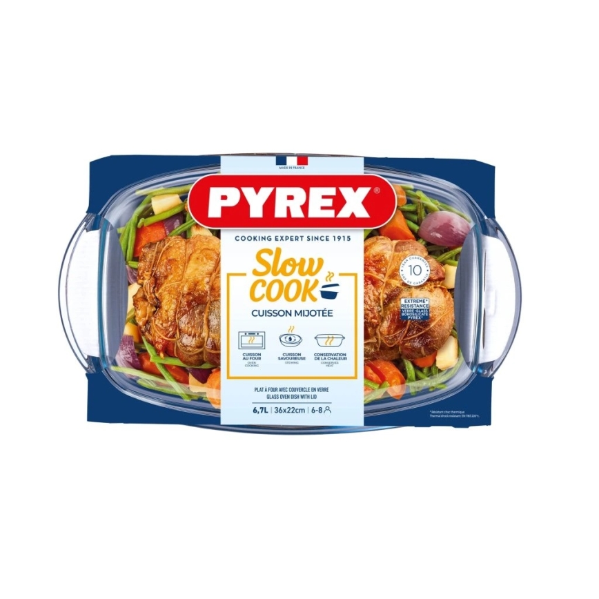 Cepamtrauks ar vāku PYREX 6,7 l