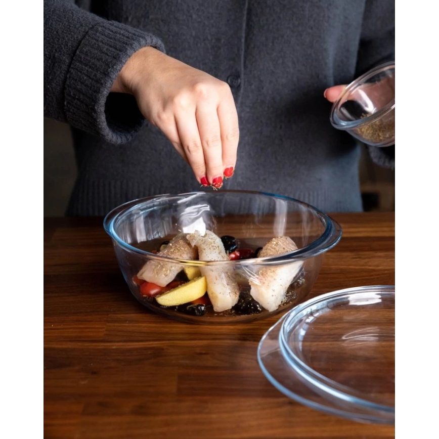 Cepšanas trauks ar vāku PYREX 2,1 l